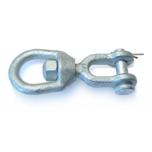 Midwest Fastener 3/8" Galvanized Steel Jaw & Eye Swivels 54637